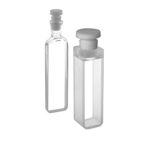 Standard-cuvette with round bottom and stopper