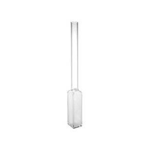 Standard-fluorescence-cuvette with filler pipe
